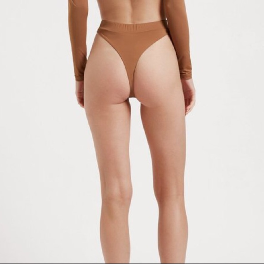 MyraSwim khalo in Graphite High Waist Bikini thong